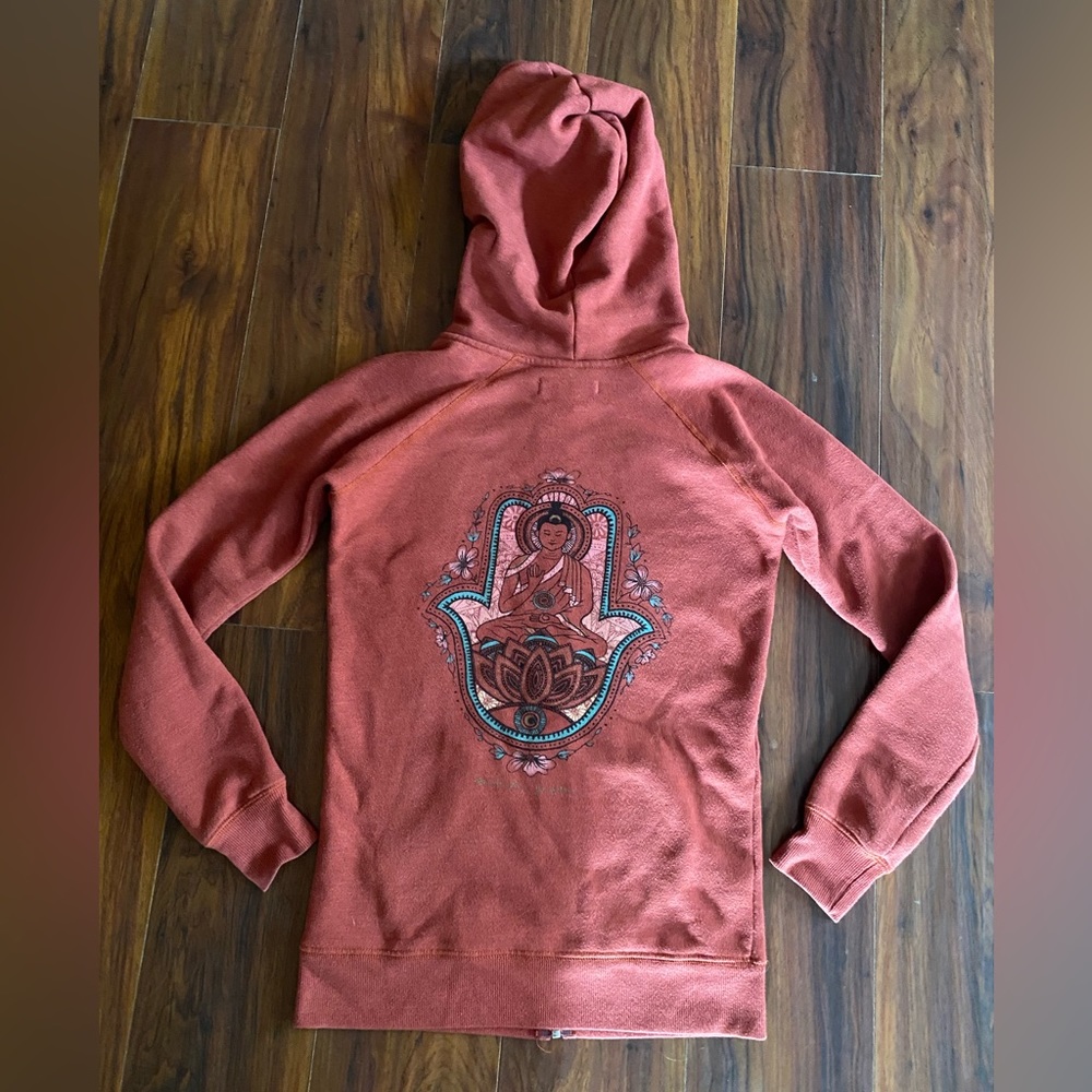 Spiritual Gangster Hoodie with Buddha Design XS